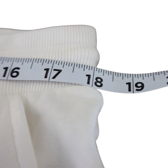 Guess Los Angeles NWT White Cream Athletic Casual Joggers with Rose Gold Glitter - Picture 6 of 13